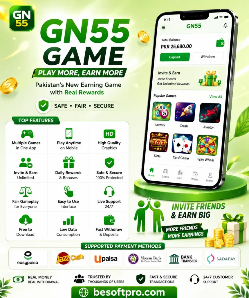 Free download GN55 Game APK on your Android Phone today and earn real money and big rewards.