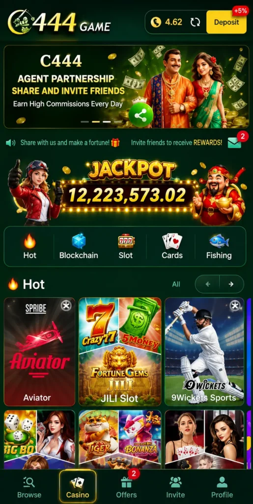 C444 Game is an Android earning platform that is free to download and earn real money.