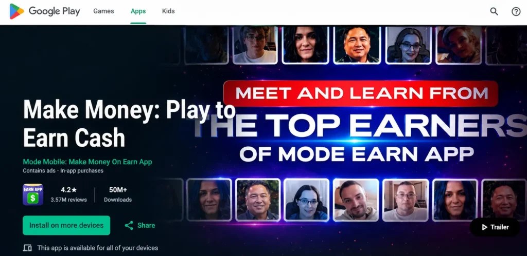 Make Money APK for Android is one of the best cash-earning apps in the Google Play Store.