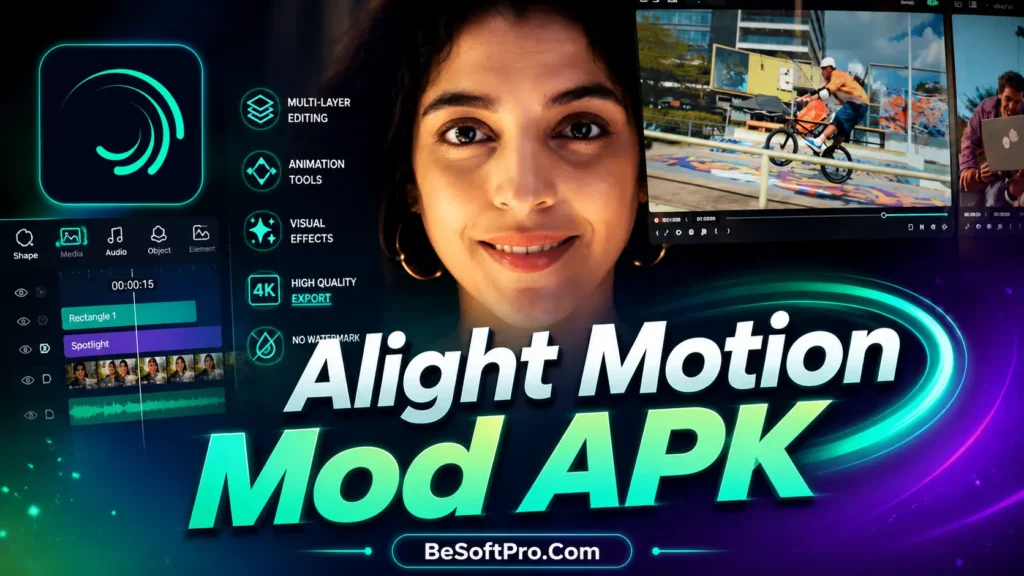 Alight Motion Mod APK is one of the best options for editing videos using premium features for free