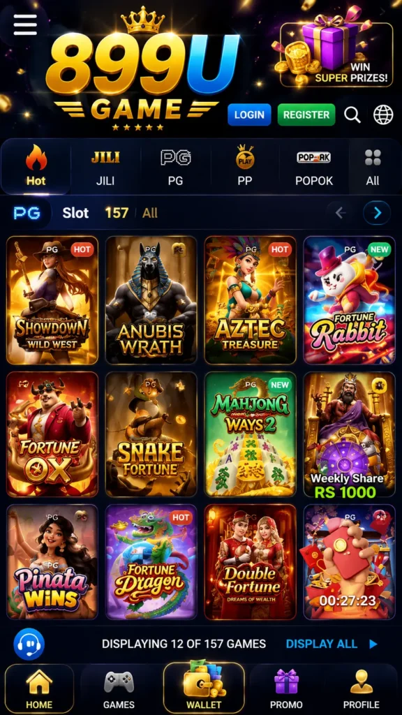 The Latest Version of 899U Game APK offers so many mini-games for its users to play, enjoy, and earn big rewards and bonuses.