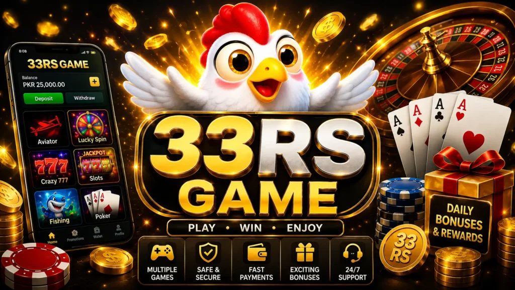 33RS Game is one of the 5 new best-earning APK games in Pakistan 