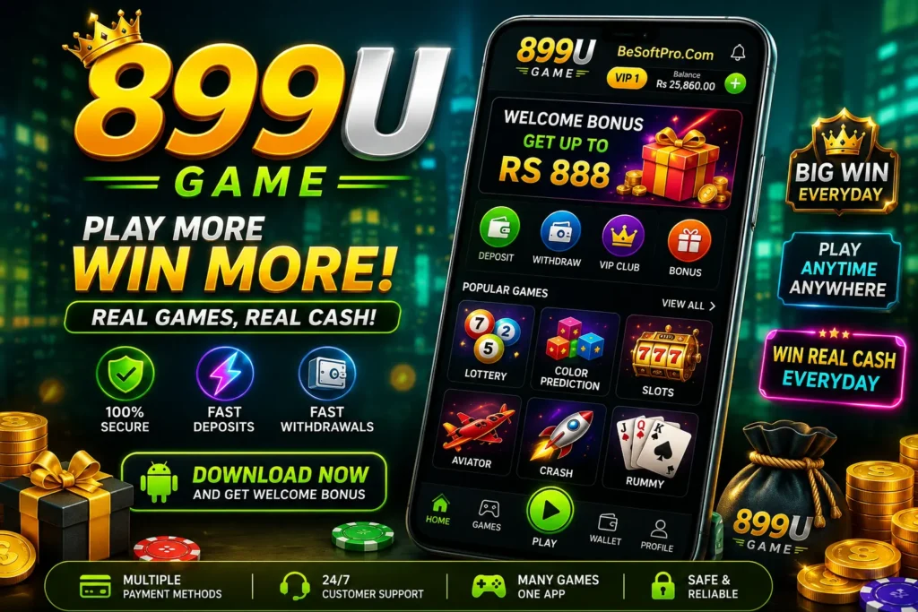 899U Game free Download is one of the 5 new best-earning APK games in Pakistan
