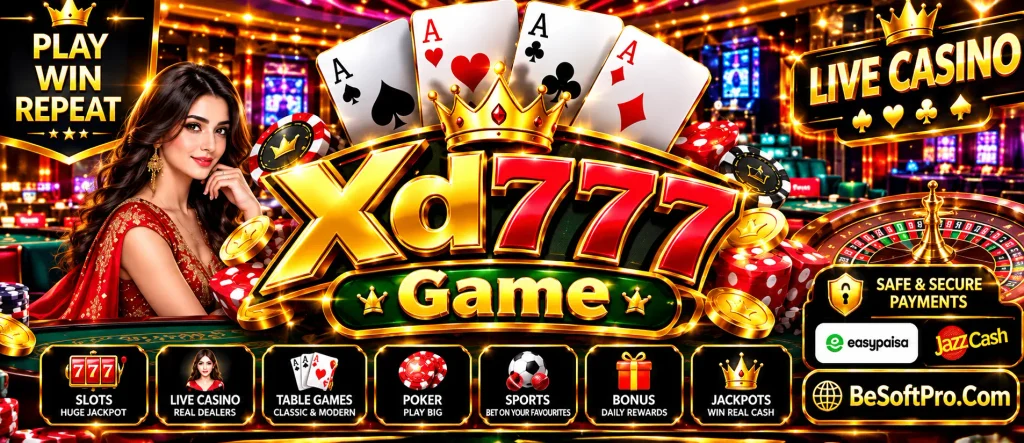 XD777 Game is one of the best Android earning Games in Pakistan that offers various rewards, bonuses, and payment options for its users.