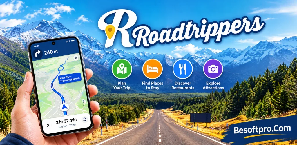 Explore Roadtrippers which is one of the best free road trip apps for Android in 2026, including Waze, Roadtrippers, and PlugShare, to make every journey easier.