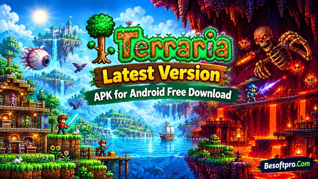 Get the Terraria APK latest version for Android and discover its sandbox gameplay, character customization, crafting system, and offline features.
