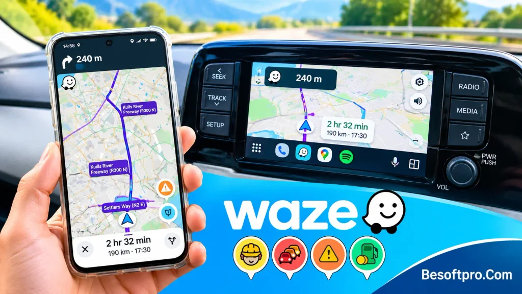 Discover Waze for Android which is one of the best free road trip apps for Android in 2026 to plan routes, avoid traffic, find charging stations, and explore new destinations.